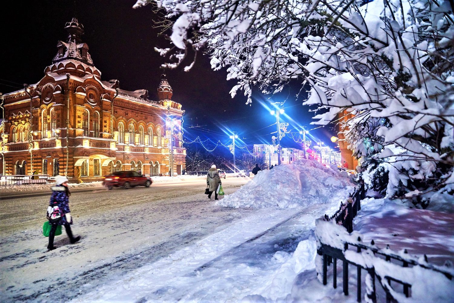 Томск вечер зима